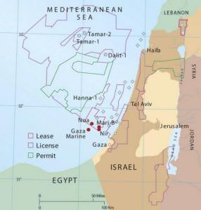 Israel har gjort store gassfunn like over sjøgrensa mot Libanon.